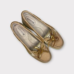 Sperry Top-Sider Starfish Gold & Tan Boat Shoes